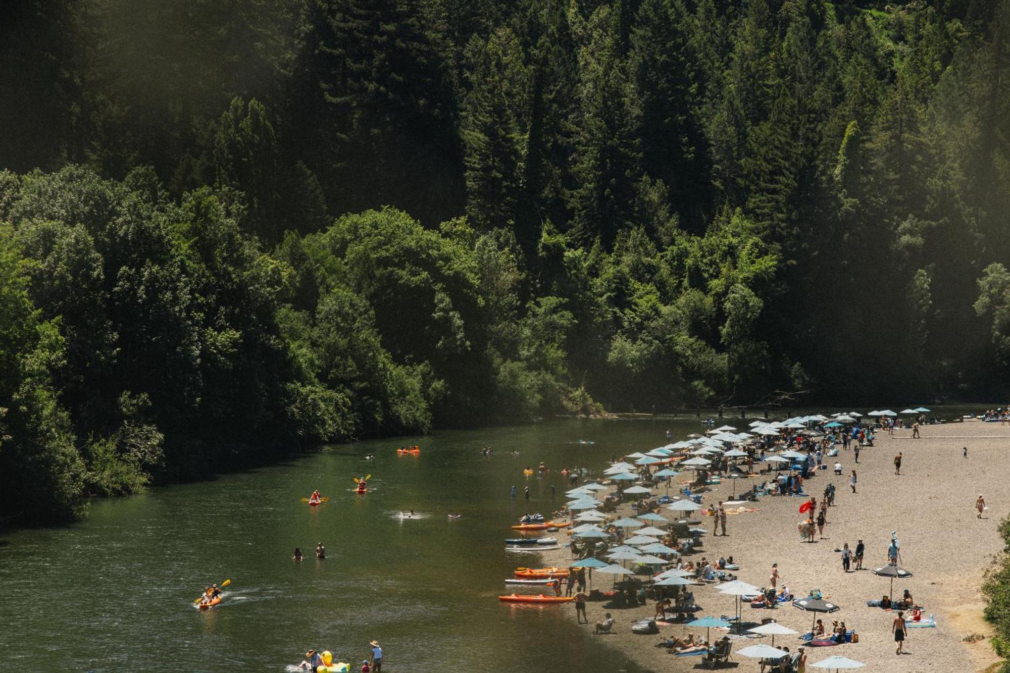 Johnson'S Beach Cabins And Campground Guerneville Eksteriør bilde